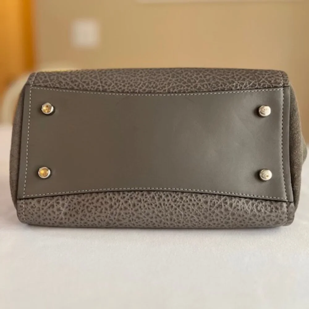 COACH | New York Faye Suede and Gray Leather Crossbody Shoulder Bag-EUC - Picture 6 of 16